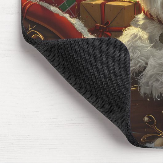 West Highland White Terrier Dog Weihnachtsfest Mousepad (Ecke)