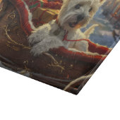West Highland White Terrier Dog Weihnachtsfest Schneidebrett (Ecke)