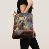 West Highland White Terrier Dog Weihnachtsfest Tasche (Von Nahem)