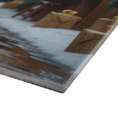 West Highland White Terrier Dogs Christmas Snow Schneidebrett (Ecke)