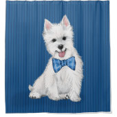 West Highland White Terrier Duschvorhang (Vorderseite)
