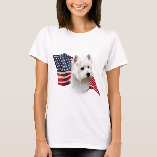 West Highland White Terrier Flag T-Shirt (Vorderseite)