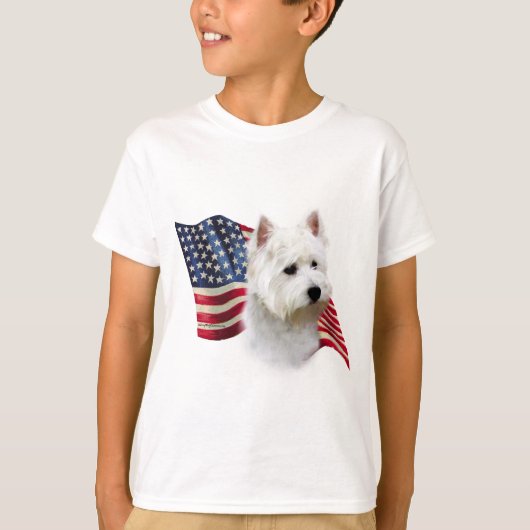 West Highland White Terrier Flag T-Shirt (Vorderseite)