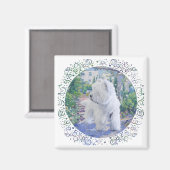West Highland White Terrier Garden Magnet (Vorderseite/Rückseite)
