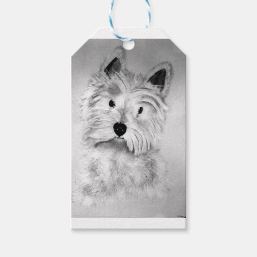 West Highland White Terrier Geschenkanhänger (Vorderseite)