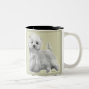 West Highland White Terrier Geschenke Zweifarbige Tasse
