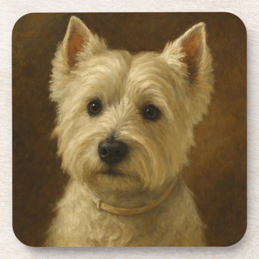 West Highland White Terrier Getränkeuntersetzer (Vorderseite)