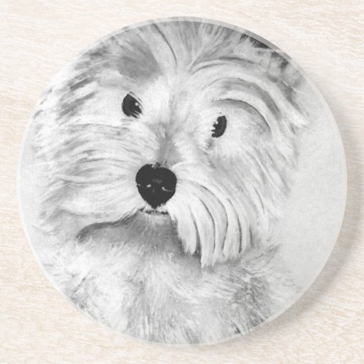West Highland White Terrier Getränkeuntersetzer (Vorne)