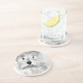 West Highland White Terrier Getränkeuntersetzer (Seite)