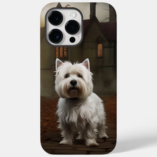 West Highland White Terrier Halloween Beängstigend Case-Mate iPhone Hülle (Rückseite)