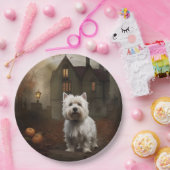 West Highland White Terrier Halloween Beängstigend Pappteller (Party)
