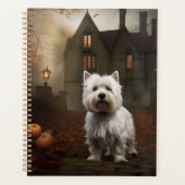 West Highland White Terrier Halloween Beängstigend Planer (Vorderseite)