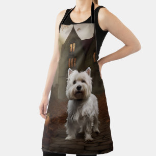 West Highland White Terrier Halloween Gruselig Schürze