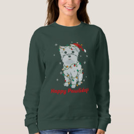 West Highland White Terrier Happy Pawlidays Sweatshirt