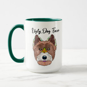 West Highland White Terrier hässlich konfrontiert  Tasse