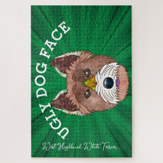 West Highland White Terrier hässlicher Hund 1000 S Puzzle (Vertikal)