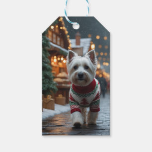 West Highland White Terrier Hunde Weihnachten Schn Geschenkanhänger