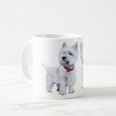 West Highland White Terrier Kaffeetasse (Vorderseite Links)