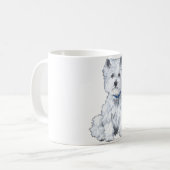 West Highland White Terrier Kaffeetasse (Vorderseite Links)