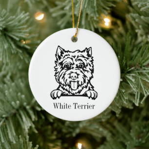 West Highland White Terrier Keramik Ornament
