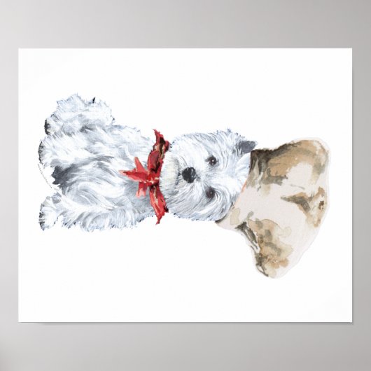 West Highland White Terrier Koch Poster (Vorne)