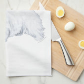 West Highland White Terrier Küchentuch (Viertel Falte)