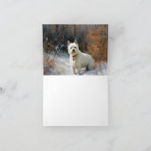 West Highland White Terrier lassen es Weihnachten  Karte (Innenseite)