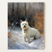 West Highland White Terrier lassen es Weihnachten  Planer (Rückseite)