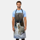 West Highland White Terrier lassen es Weihnachten  Schürze (Getragen)