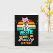 West Highland White Terrier Lover Funny Westie Dog Karte (Gelbe Blume)