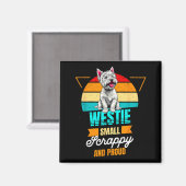 West Highland White Terrier Lover Funny Westie Dog Magnet (Vorderseite/Rückseite)
