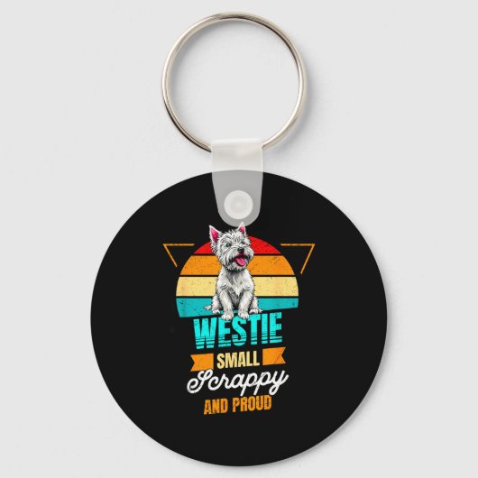 West Highland White Terrier Lover Funny Westie Dog Schlüsselanhänger (Vorderseite)