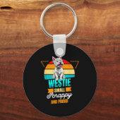 West Highland White Terrier Lover Funny Westie Dog Schlüsselanhänger (Vorderseite)