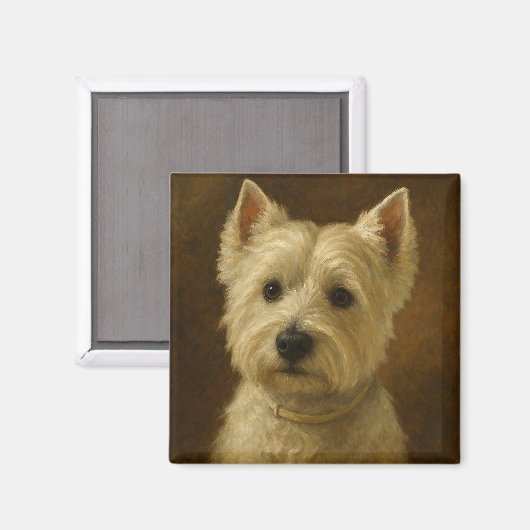 West Highland White Terrier Magnet (Vorderseite/Rückseite)