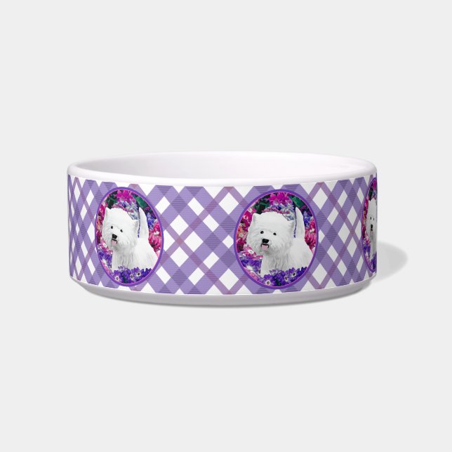 West Highland White Terrier Malerei Hund Art Napf (Links)