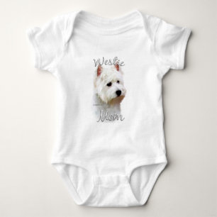 West Highland White Terrier Mama 2 Baby Strampler