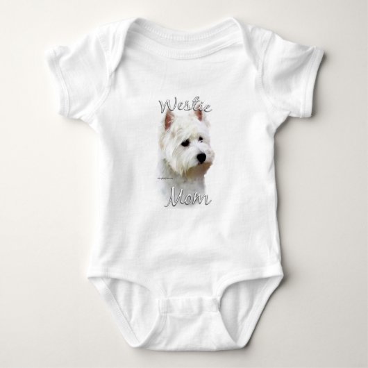 West Highland White Terrier Mama 2 Baby Strampler (Vorderseite)