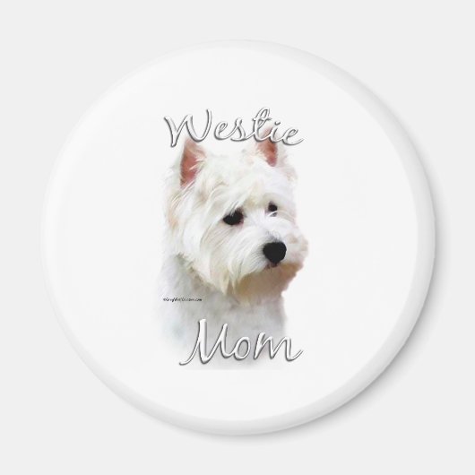West Highland White Terrier Mama 2 Magnet (Vorne)