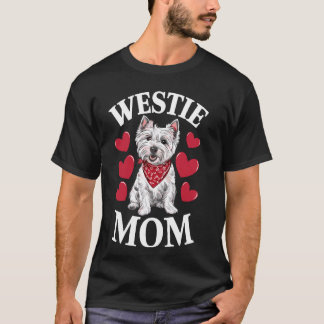 West Highland White Terrier Mama, Dog Westie Mama T-Shirt