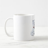 West Highland White Terrier Mama & Pups Kaffeetasse (Links)