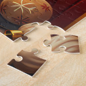 West Highland White Terrier mit Weihnachtsgeschenk Puzzle (Seite)