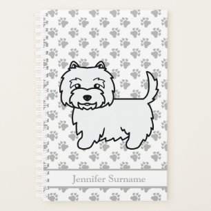 West Highland White Terrier Niedlich Dog & Text Planer