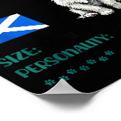 West Highland White Terrier Origin Funny Westie Do Poster (Ecke)