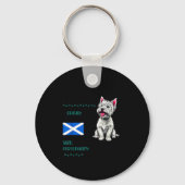 West Highland White Terrier Origin Funny Westie Do Schlüsselanhänger (Vorderseite)