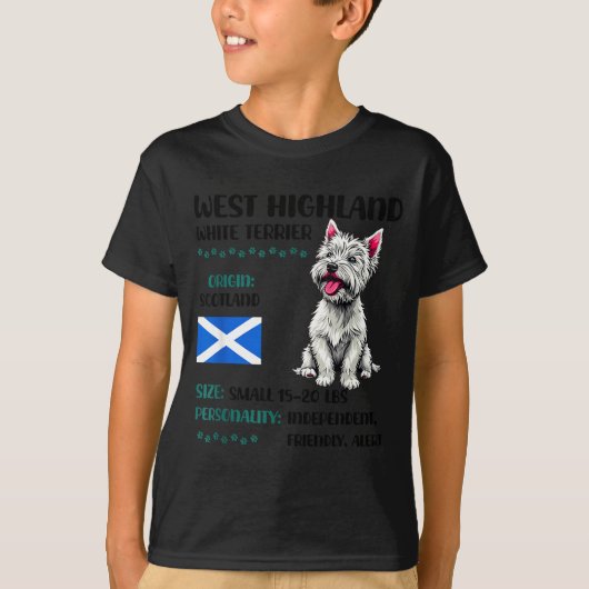 West Highland White Terrier Origin Funny Westie Do T-Shirt (Vorderseite)