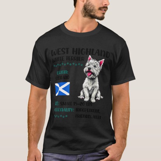 West Highland White Terrier Origin Funny Westie Do T-Shirt (Vorderseite)