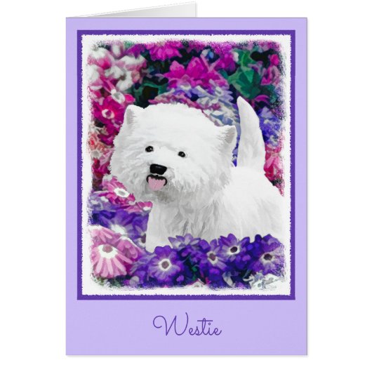 West Highland White Terrier Painting Dog Art (Vorne)