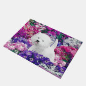 West Highland White Terrier Painting Dog Art Fußmatte (Schrägansicht)