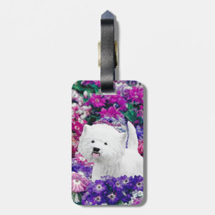 West Highland White Terrier Painting Dog Art Gepäckanhänger