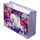 West Highland White Terrier Painting Dog Art Große Geschenktüte (Vorderseite Schrägansicht)